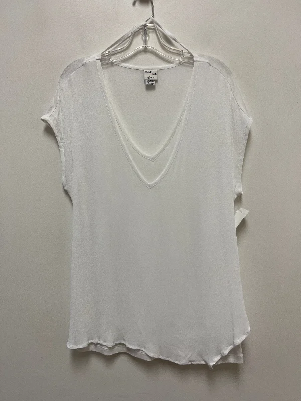 Top Short Sleeve By Xcvi In White, Size: S